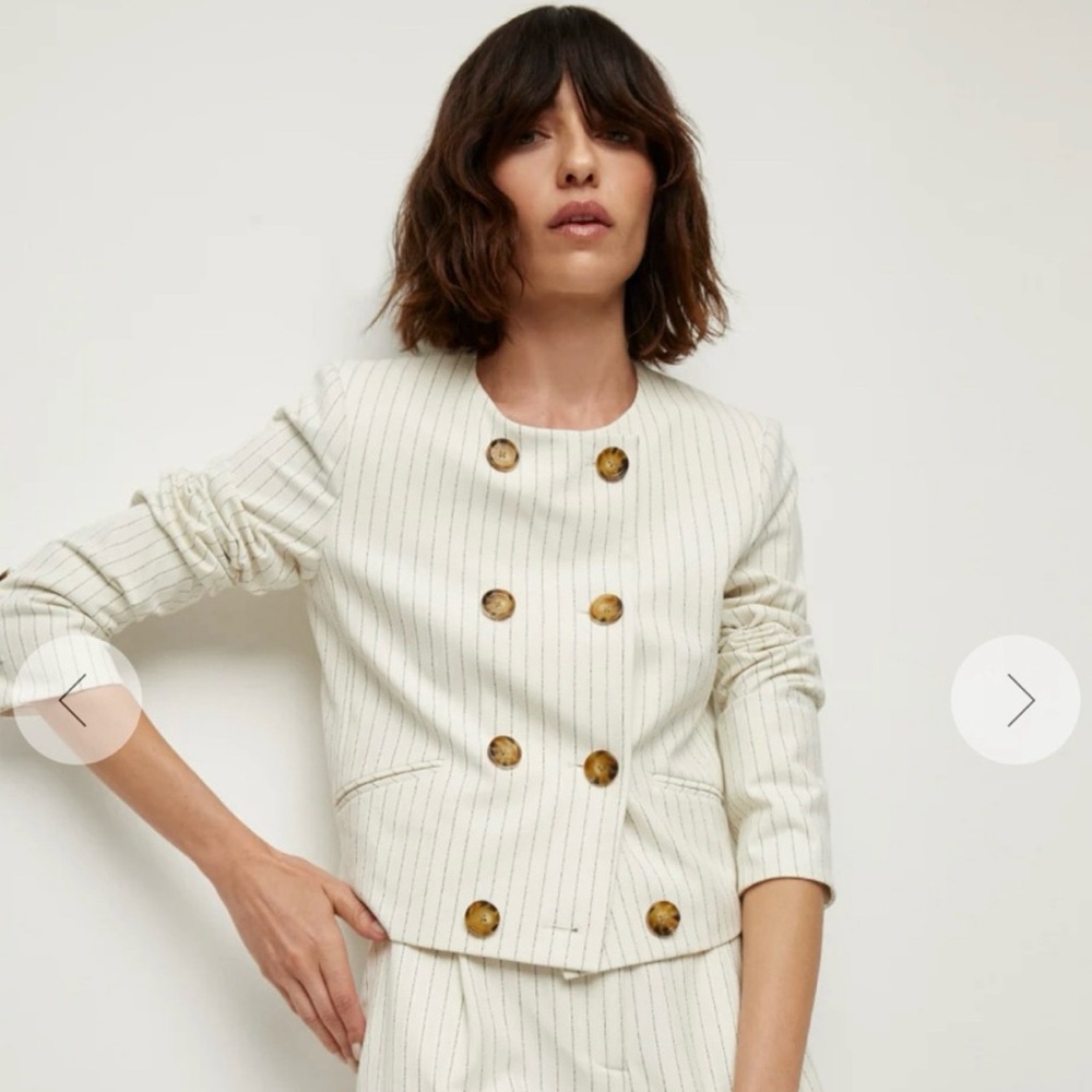 Veronica Beard Collarless Winslow Jacket